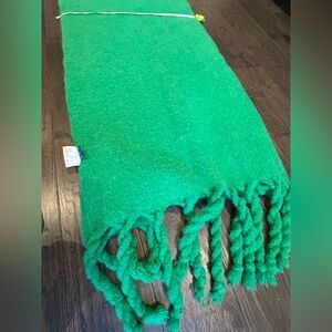 ADER error Green Albert Else Muffler Scarf Brushed woven wool-blend geeen scarf